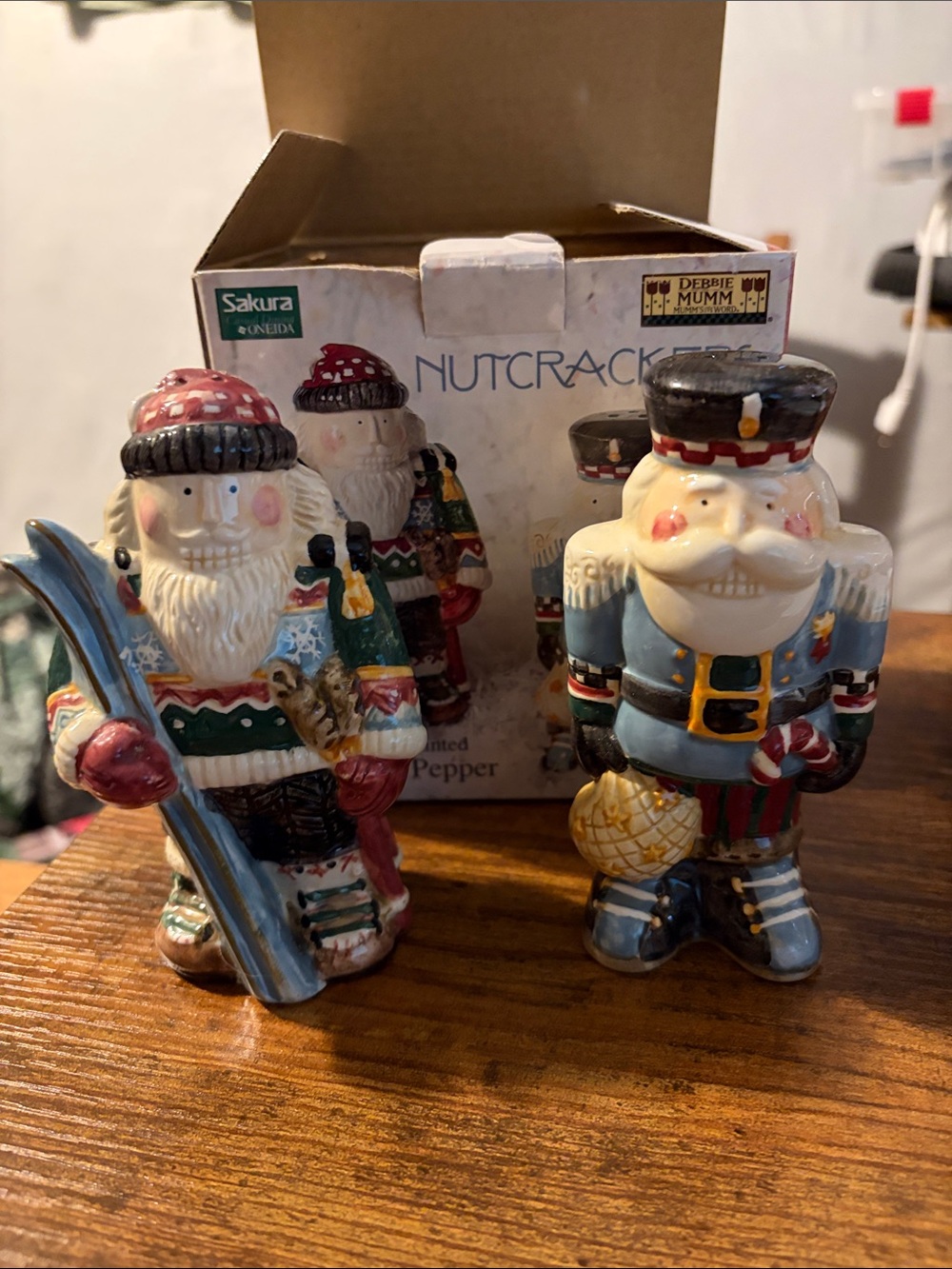 Sakura Nutcracker Salt & Pepper Shakers -Holiday Set